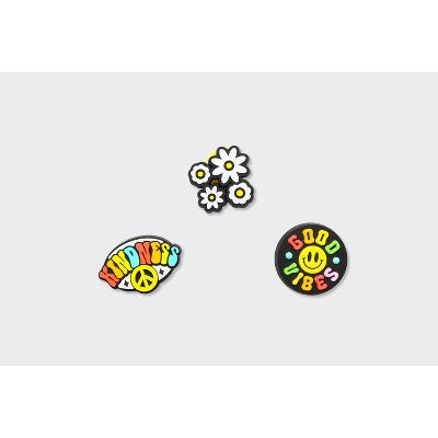 Joybees Kids' 3pk Popinz Good Vibes Shoe Charms