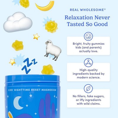 First Day Kids' Nighttime Reset Magnesium Gummies for Relaxed Mind and Body - Sun Kiwi - 50ct