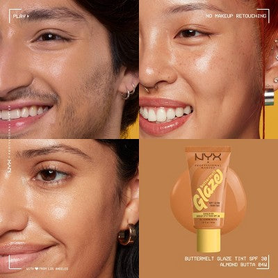 NYX Professional Makeup Buttermelt Glaze Skin Tint with SPF 30 - Almond Butta - 1.01 fl oz