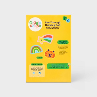 See Through Drawing Pad - Mint - Gigglescape: ABS Material, Enhances Fine Motor Skills, Doodle Mats & Boards