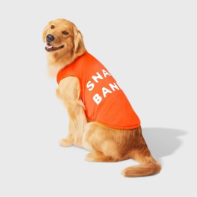 Graphic Snack Bandit Dog Tank Jersey - Boots & Barkley Orange L