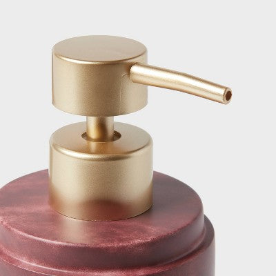 Luxe Faux Marble Soap Pump Wine - Threshold