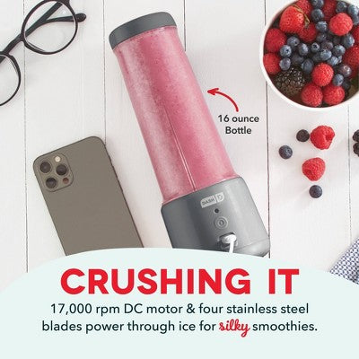 Dash Portable USB Blender Gray