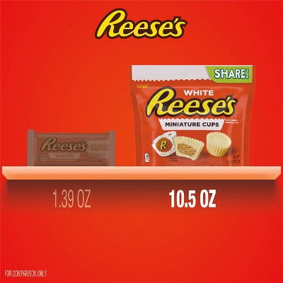 Reese's Miniatures White Creme Peanut Butter Cups Candy - 10.5oz