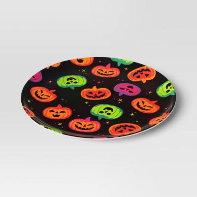 10" Halloween Melamine Pumpkins Dinner Plate - Hyde and EEK! Boutique: Dishwasher-Safe, Kids Dining Plate