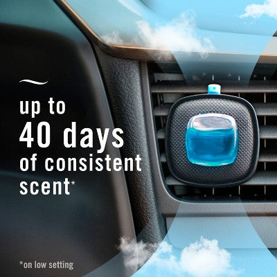 Febreze 2ct Car Auto Midnight: Vent Clips, Adjustable Scent, Phthalate-Free, Disposable, Oil-Based Freshener