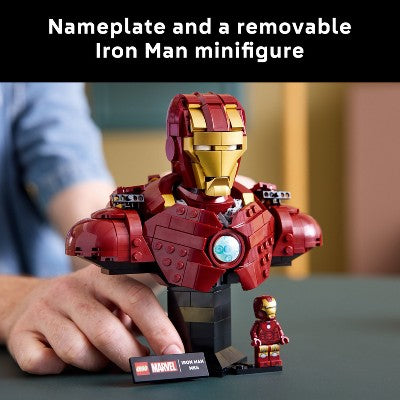 LEGO Marvel Iron Man MK4 Bust Building Kit for Adults 76327