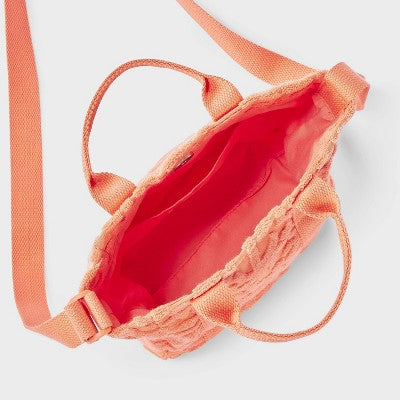 Girls' Mini Terry Handle Crossbody Bag - Cat & Jack Orange
