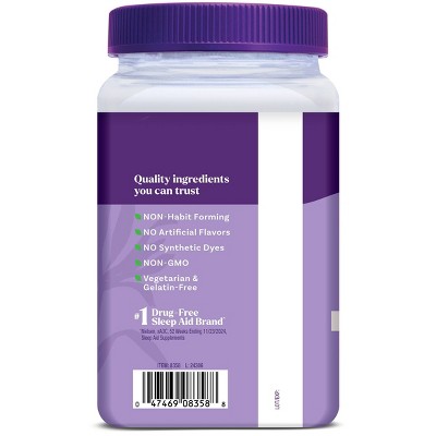 Natrol Sleep & Restore Melatonin Free Gummies for Restorative Sleep with Magnesium, GABA - Cherry - 60ct