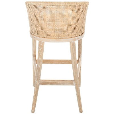 Brando Bar Stool - SEA4014 - Natural/White - Safavieh (LOCAL PICKUP ONLY)