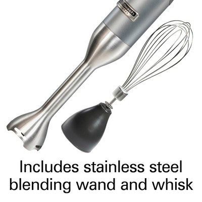 Hamilton Beach Professional Variable Speed Hand Blender 59750: 6-Speed Immersion Stick, Dishwasher-Safe, 225W Silver