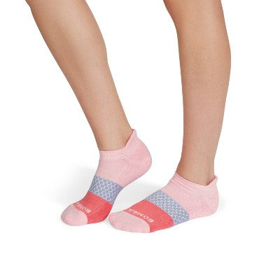 Bombas Women's Tri-Block Ankle Socks - Spanish Rose