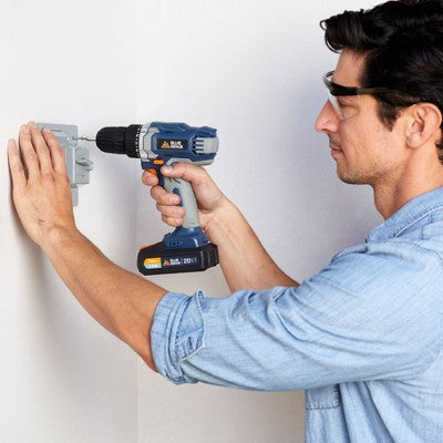 Blue Ridge Tools Drill Combo Kit: 20V Lithium Ion, Driver Drill with Light, 1.5 Amps, 2 Batteries Included