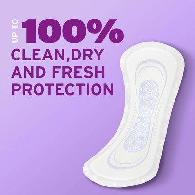 Poise Daily Incontinence Microliners - Lightest Absorbency - 1 Drop - Regular - 54ct