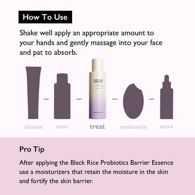 haruharu wonder Black Rice Probiotics Barrier Essence - 4.05 fl oz: Moisturizing, Skin Tone Improvement, Plumping, Soothing
