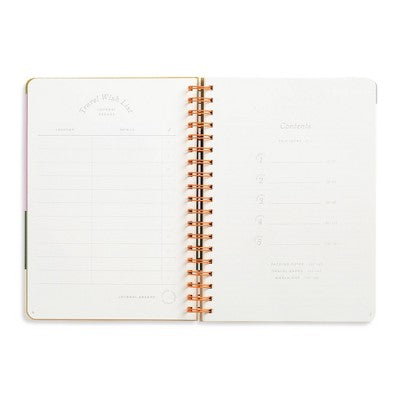 Papier 150pg Guided Notebook 9.84"x7.48" Travel Journal The Sunset