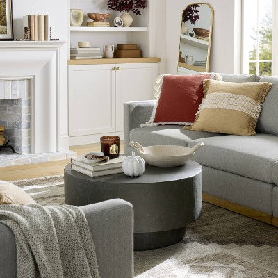 Woven Frame Square Throw Pillow with Side Tassels - Threshold designed with Studio McGee: Cotton, Indoor, Hidden Zipper