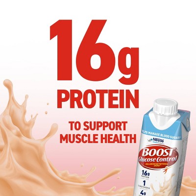 Boost Creamy Strawberry Non-Caffeinated Glucose Control Meal Replacement Drinks - 6pk/48 fl oz