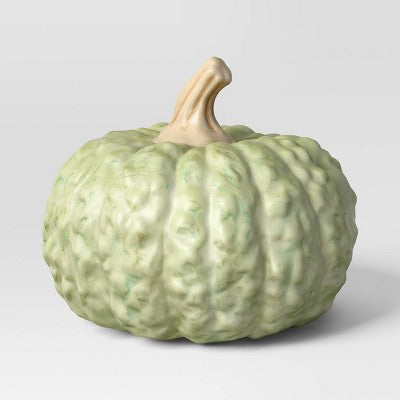 Medium Pumpkin Figurine - Hyde and EEK! Boutique Light Green