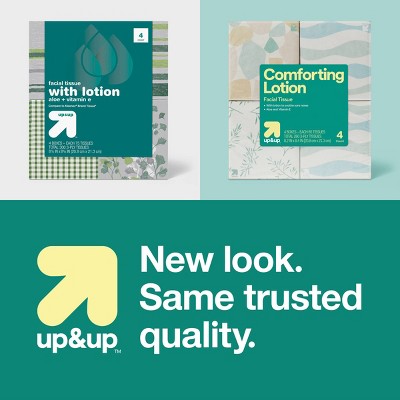 Facial Tissue with Lotion - 4pk/65ct - up&up