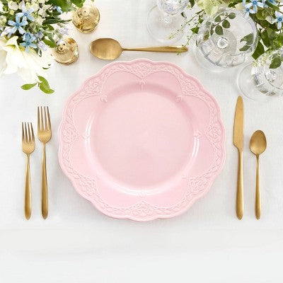 Cook With Color 8pk Plastic Plates Pink
