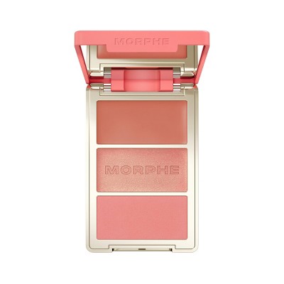 Morphe Cheek Thrills Multi-Finish Face Trio - Beach Bonfire - 10.8g: No Fragrance, Talcum-Free, Buildable Coverage