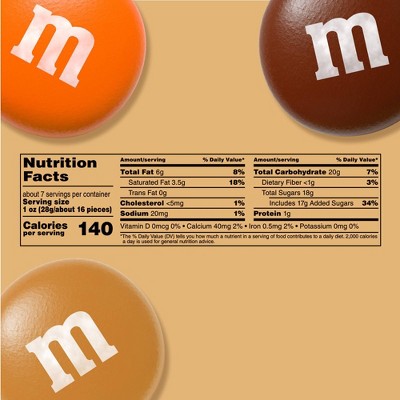 M&M's Halloween Milk Chocolate Pumpkin Pie Candy - 7.44oz