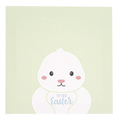 Pearhead 6"x6" My First Easter Wall Canvas Art Framed: Blue, Plywood, MDF, Horizontal Orientation