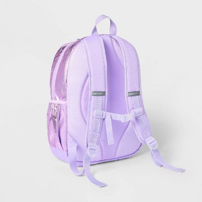 Kids' 17'' Classic Backpack - Cat & Jack Metallic Purple: Kindergarten, School