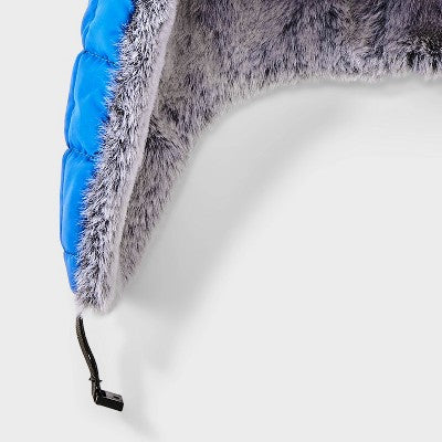 Boys' Puffer Quilted Tapered Hat - Cat & Jack Blue