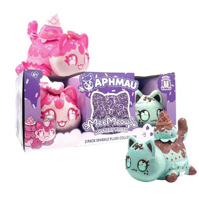 Aphmau 6" MeeMeow Plush - Sparkle Ice Cream - 3pk