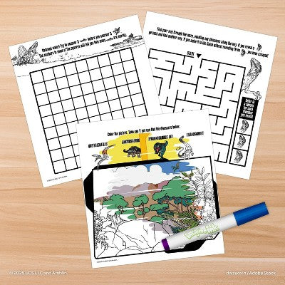 Jurassic World Rebirth Imagine Ink Book