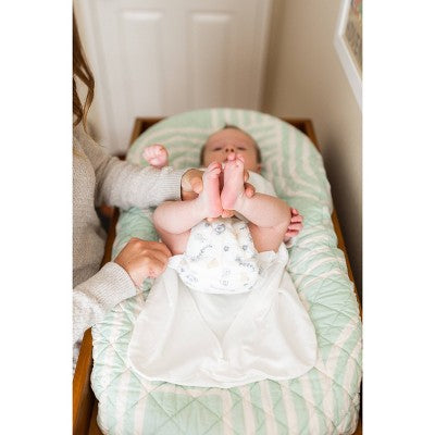 Butterfly 2-in-1 Swaddle and Transitional Sleep Sack - White