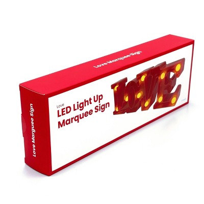 LED Light Up Letter - Love Red