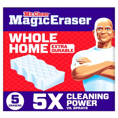 Mr. Clean Unscented Magic Eraser Whole Home Extra Durable Multi-Purpose Cleaner - 5ct