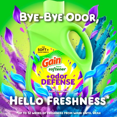 Gain Superfresh Blast Liquid Fabric Softener - 72oz