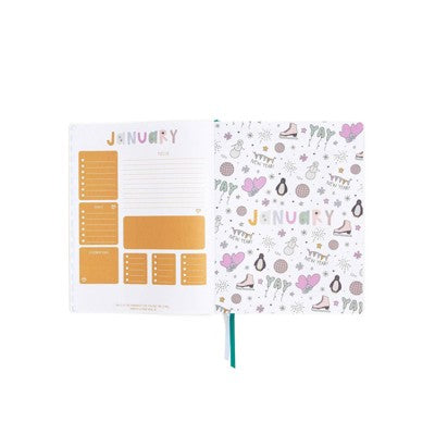 Callie Danielle 8.5"x11" Vegan Leather 2026 Annual Planner Celebrate Small Wins
