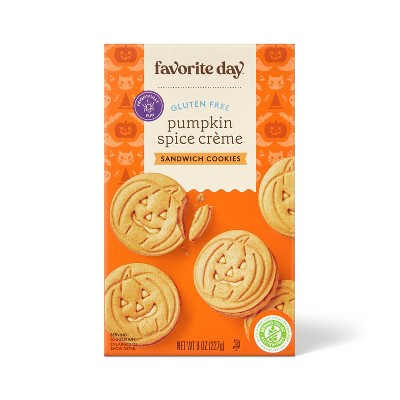 Fall Harvest Pumpkin Spice Creme Sandwich Cookies - 8oz - Favorite Day