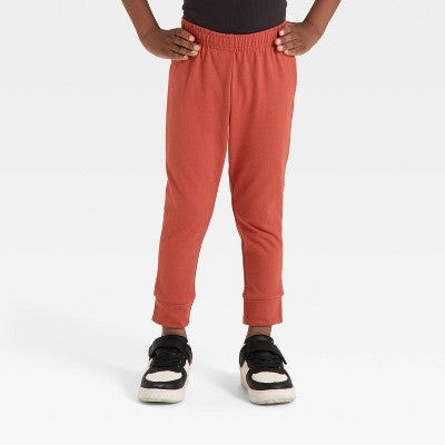 Toddler Boys Solid Jersey Jogger Pants Cat&Jack Copper Orange 3T