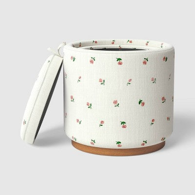 Dorm Storage Ottoman Floral - Room Essentials