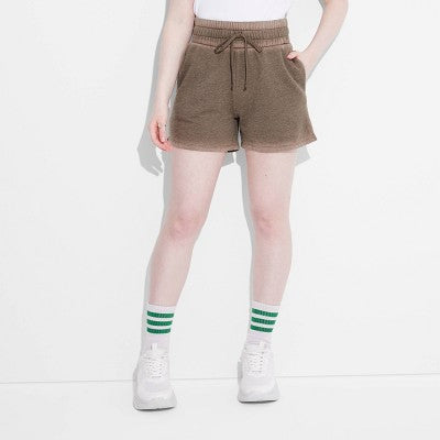 Women's Pull-On Perfect Fleece Shorts - Wild Fable Pewter XXS