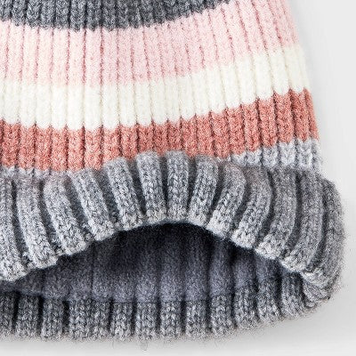 Kids' Marled Striped Beanie Hat - Cat & Jack