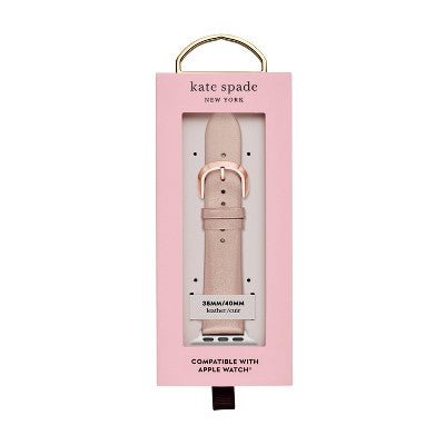 Kate Spade New York Metallic Rose Gold Leather 38/40mm Band for Apple Watch