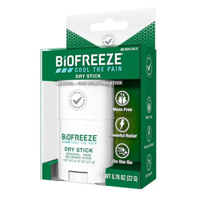 Biofreeze Dry Joint and Muscle Pain Relievers Solid Stick - 0.76oz