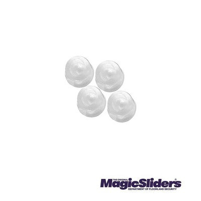 Magic Sliders 4ct 7/8" Round Adhesive Self-Stick Bumpers - Clear