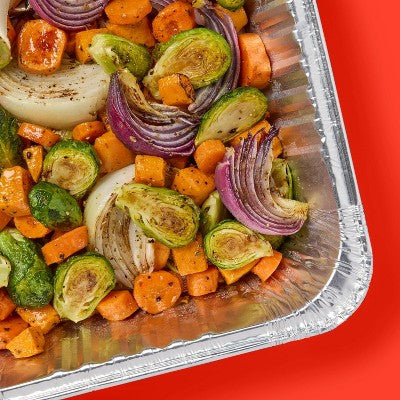 Aluminum Roasting Pan - 2ct - up&up: Disposable Bakeware, Rectangle Shape, 120 Volume, Solid Pattern