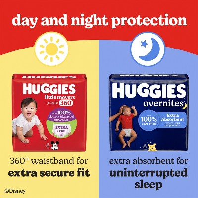 Huggies Little Movers HuggFit 360 Pull On Diapers -Size 3 - 76ct