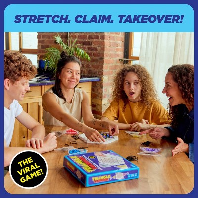 Triangle Takeover by What Do You Meme?: Creative Thinking Board Game for 2+ Players - Includes Tray, Tokens & More