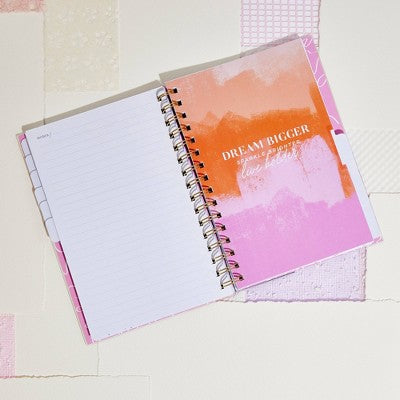 Happy Planner Undated Planner 8.375"x6.25" Make Your Mark: Multicolor Weekly & Monthly Twin-Wire for Adults
