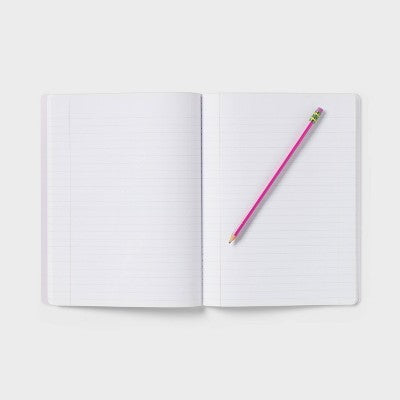 Composition Notebook 7.5"x9.75" Poly Cover 70 Sheets Pastel Purple - up&up